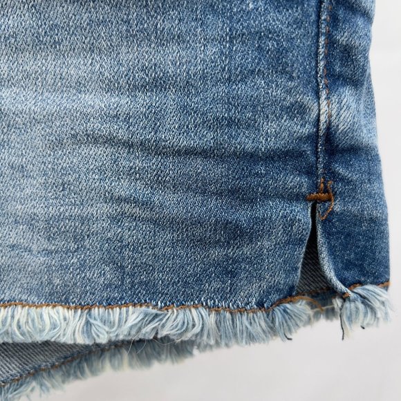 NEW SEE THRU SOUL Distressed High Rise Boyfriend Cut-off Short Size 26 30W 0028 - Picture 7 of 8